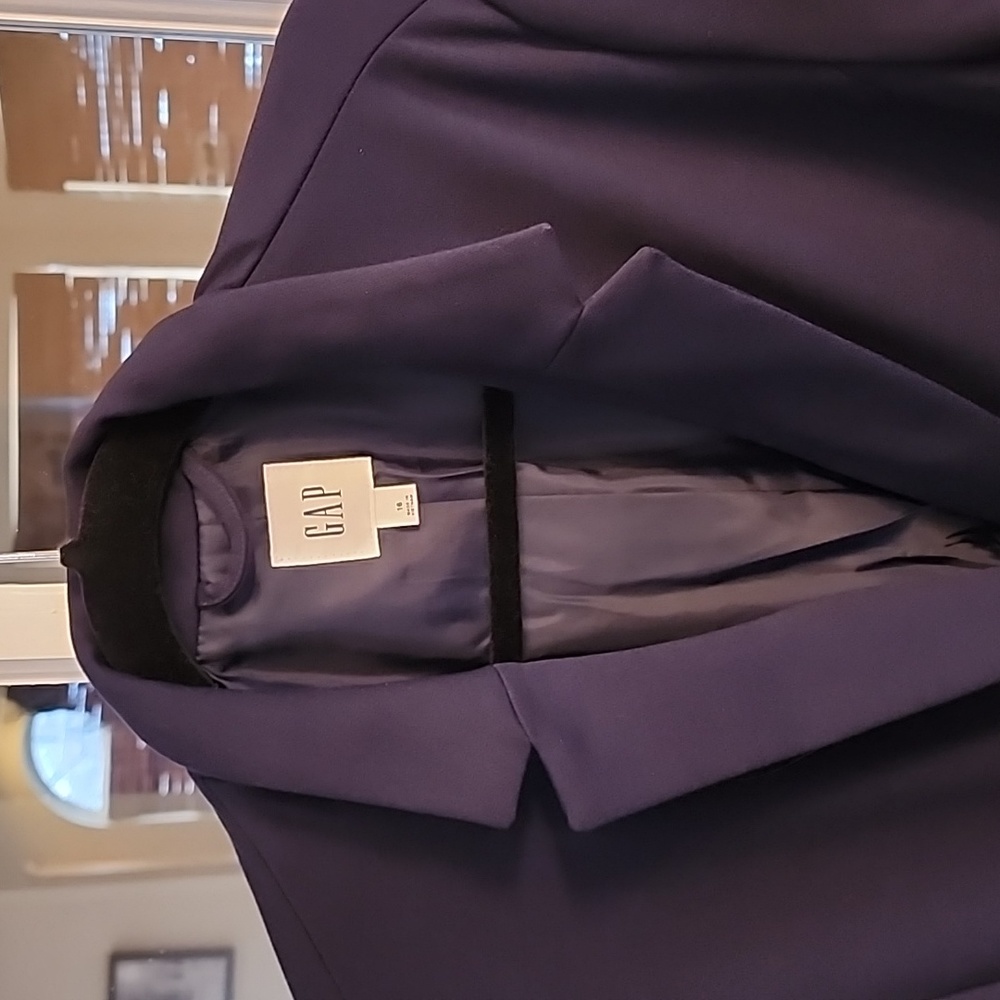 Gap Navy Blue Single Button Blazer - image 3